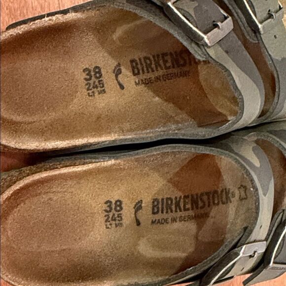 Birkenstock Women’s Arizona Desert soil Camo Green Size 38 7.5 - Picture 4 of 7
